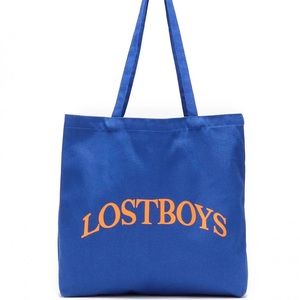 Royal blue and orange LostBoys tote bag